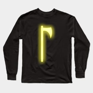 Spiritual Weapon (Yellow Battleaxe) Long Sleeve T-Shirt